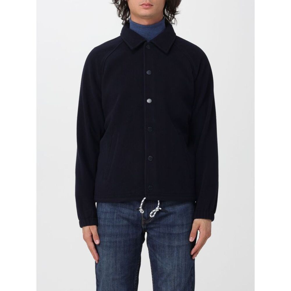 Sebago Men Sebago Tender Wool Shirt Jacket With Snap Closure And Drawstring